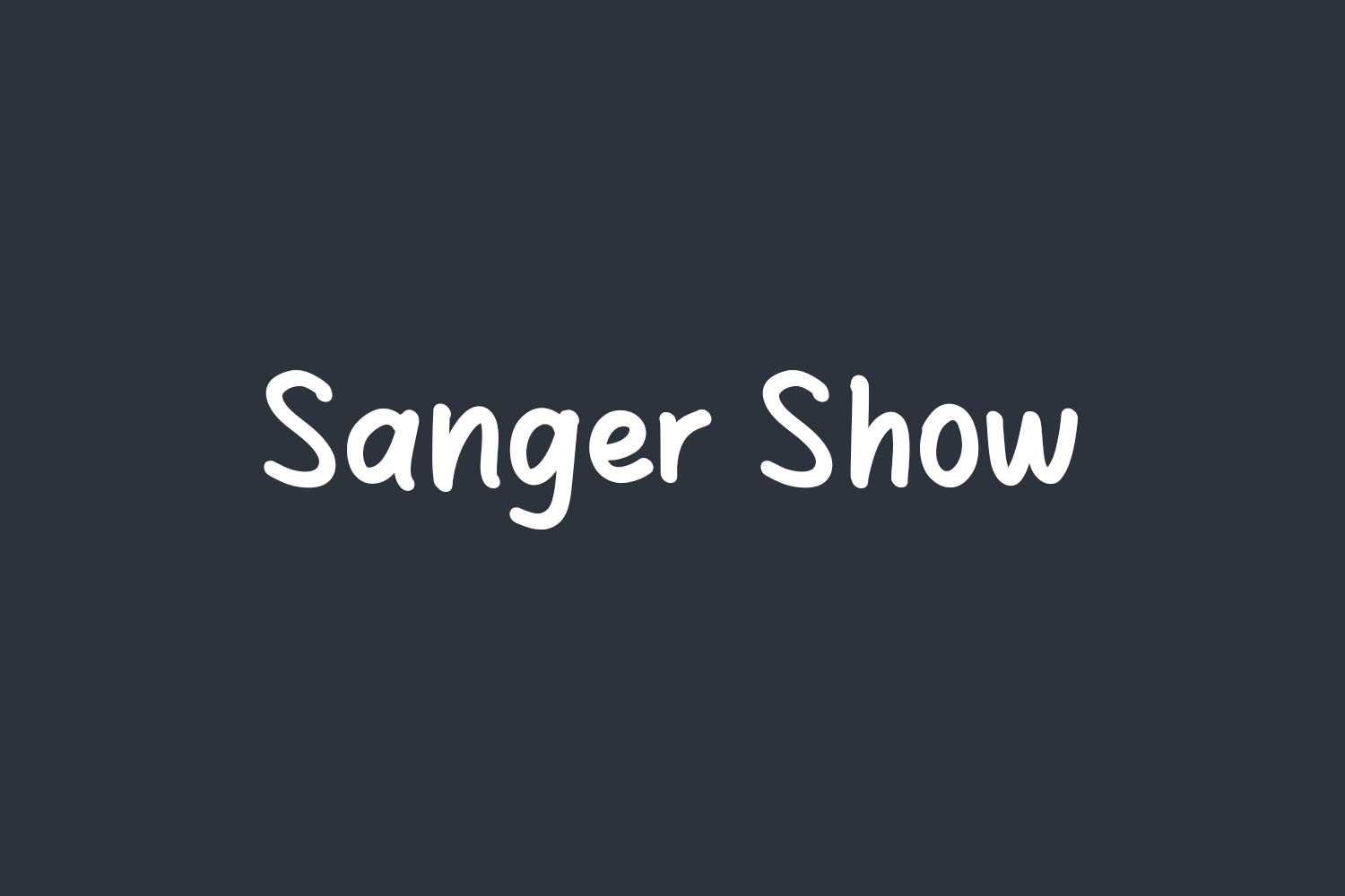 Sanger Show Free Font