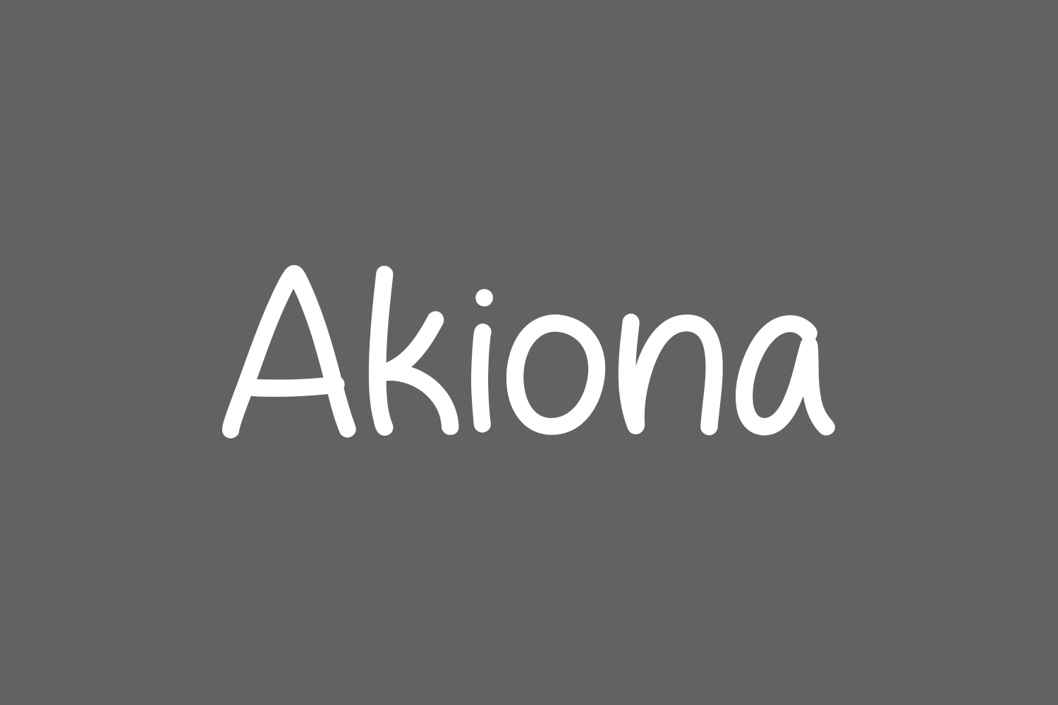 Akiona Free Font