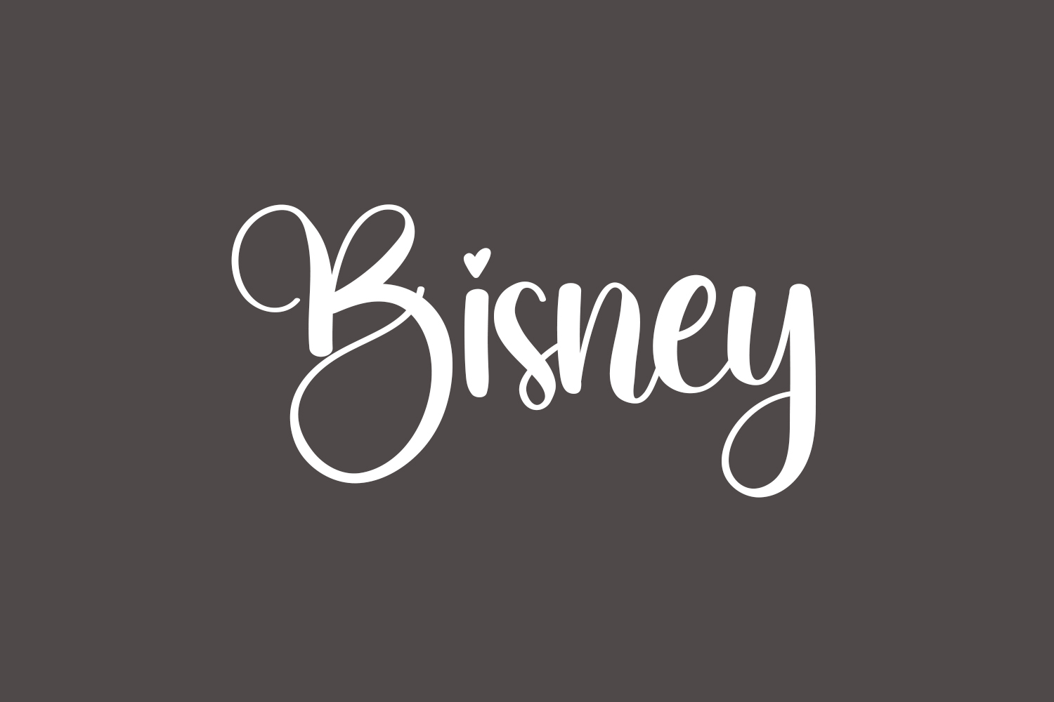 Bisney Free Font