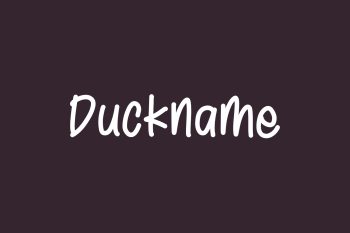 Duckname Free Font