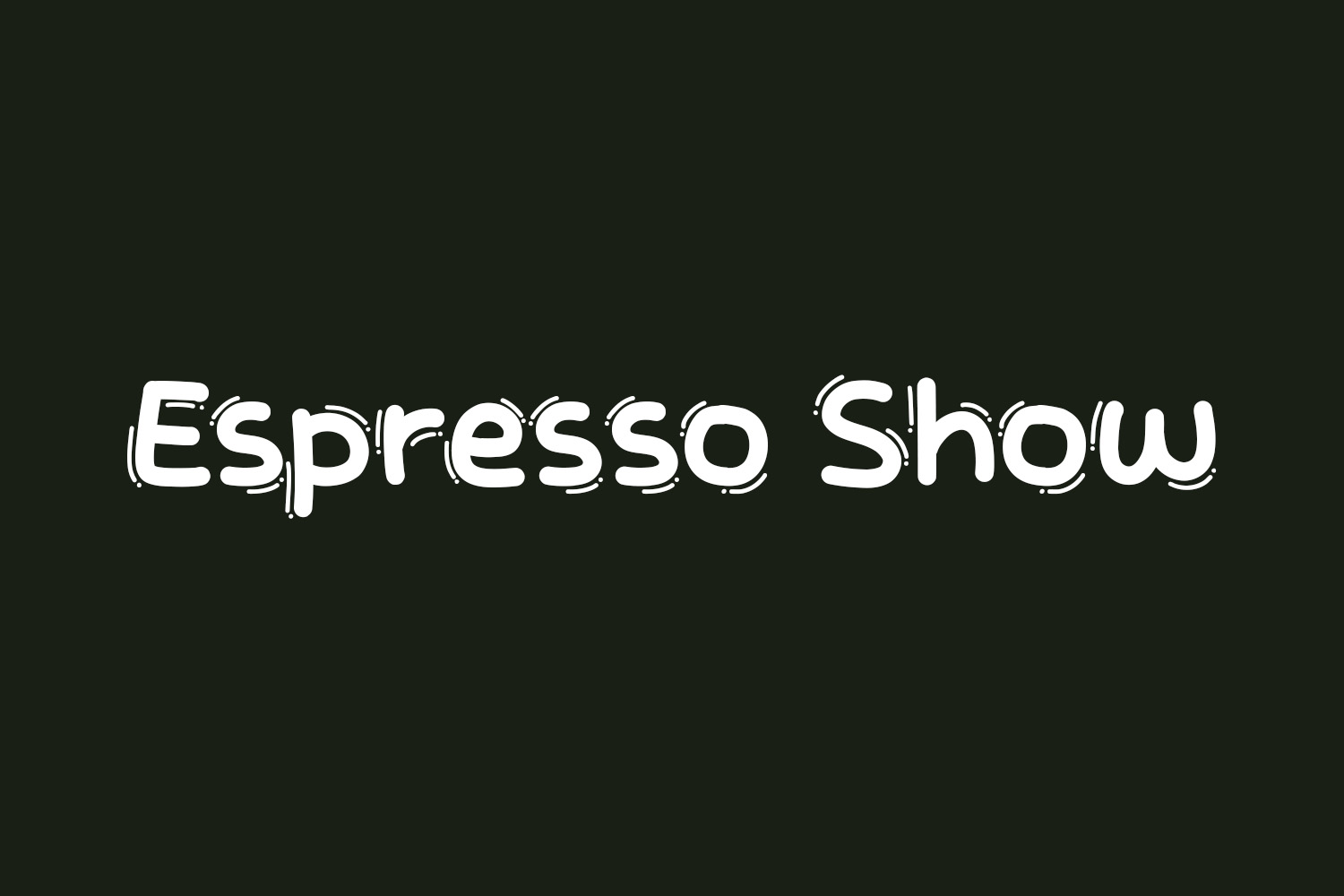 Espresso Show Free Font