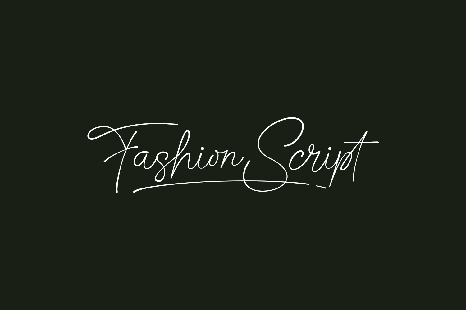 Fashion Script Free Font