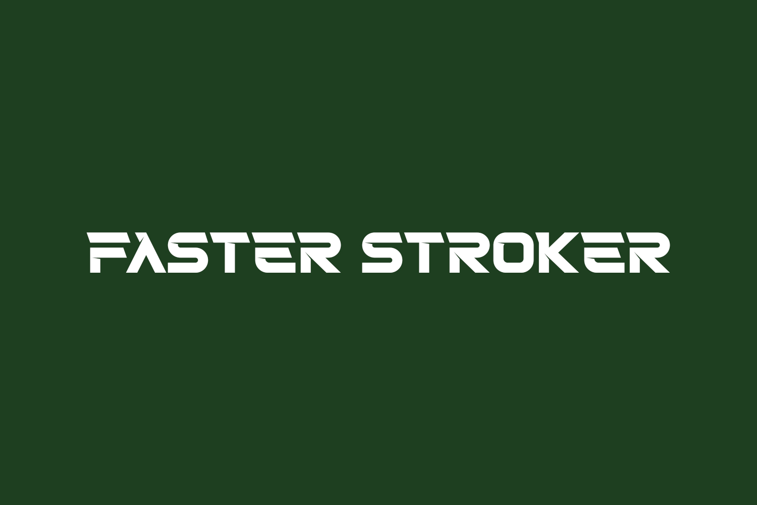 Faster Stroker Free Font