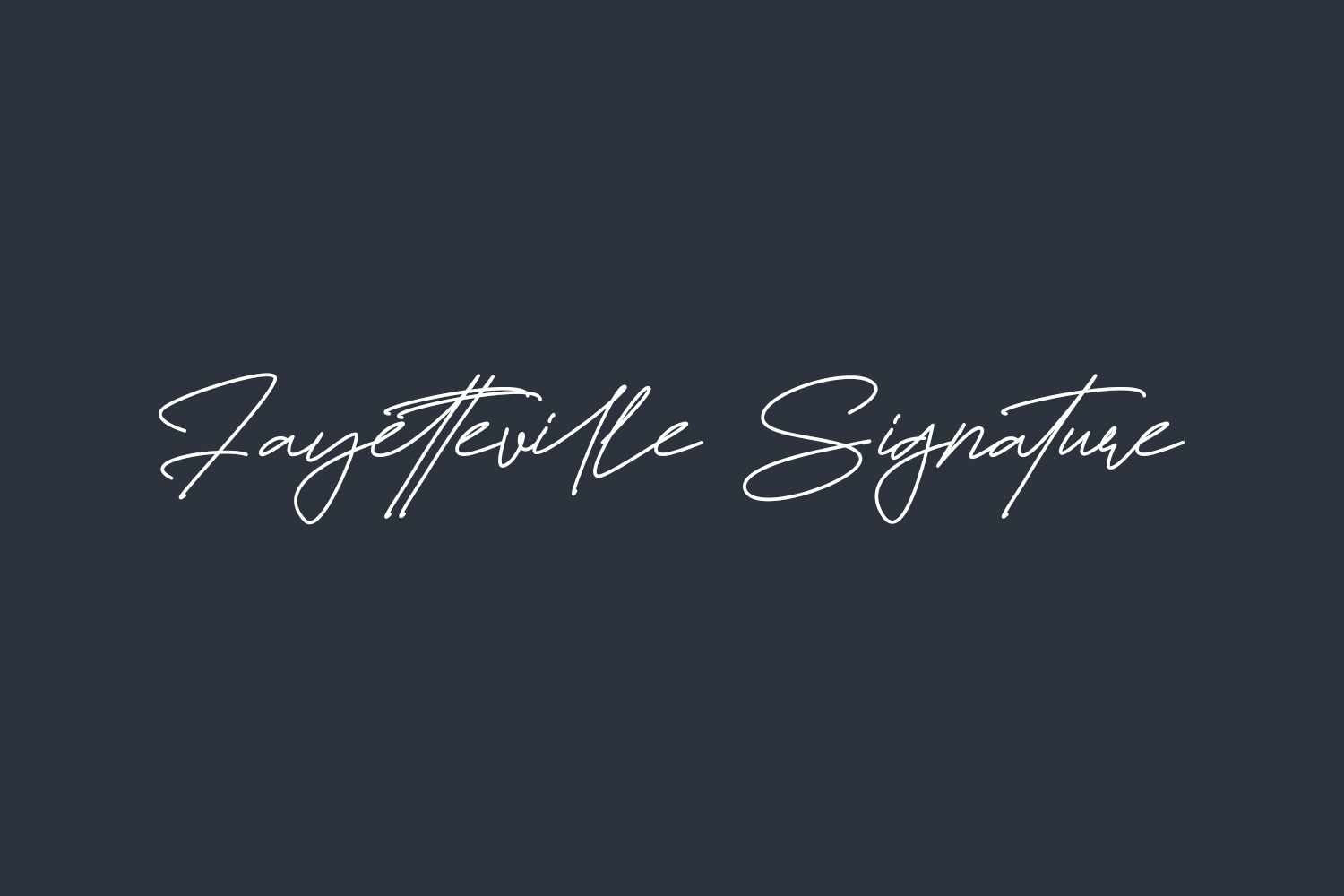 Fayetteville Signature Free Font