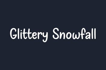 Glittery Snowfall Free Font