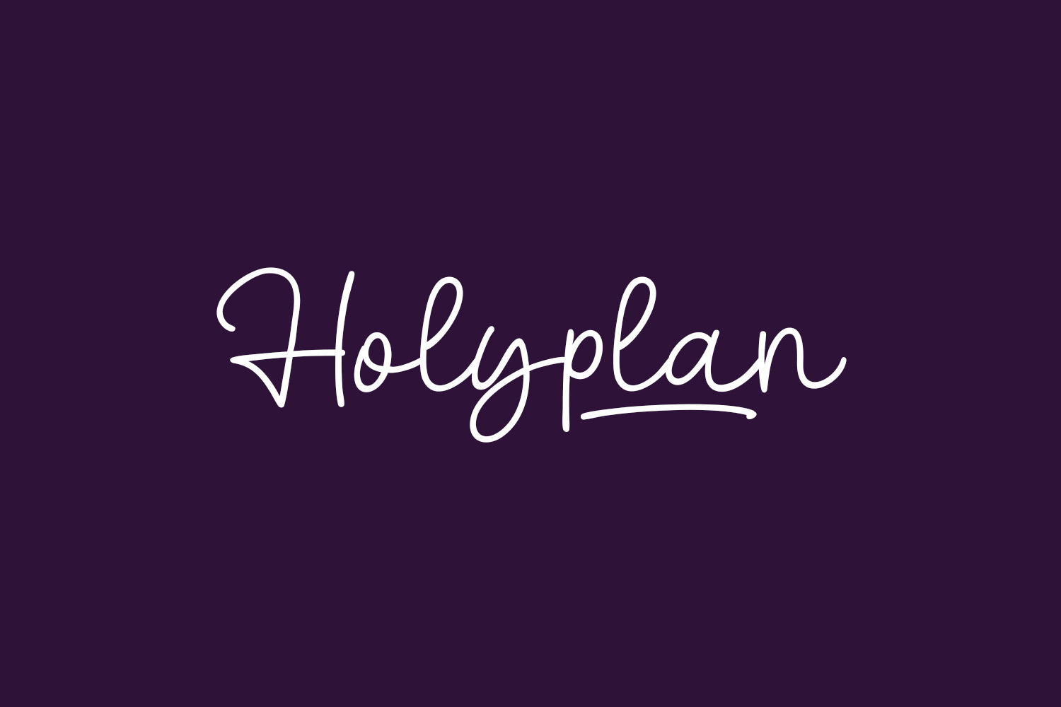 Holyplan Free Font