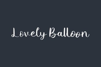 Lovely Balloon Free Font