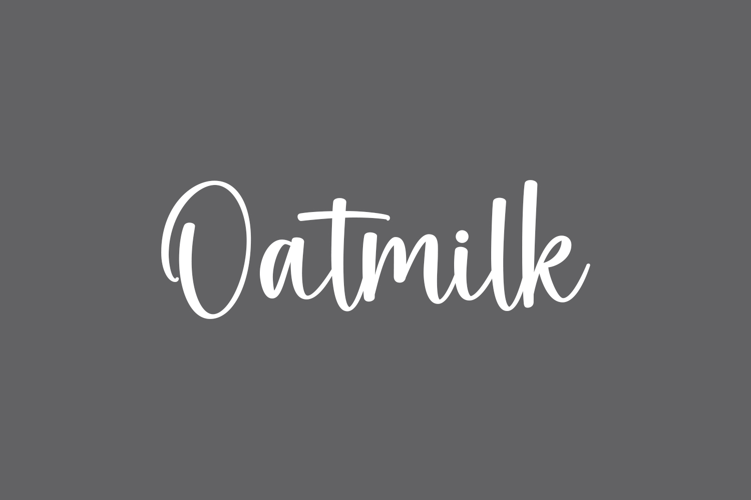 Oatmilk Free Font