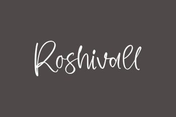 Roshivall Free Font