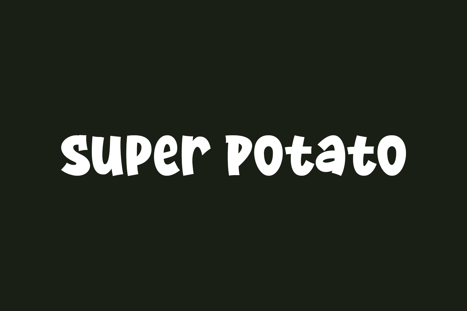 Super Potato Free Font