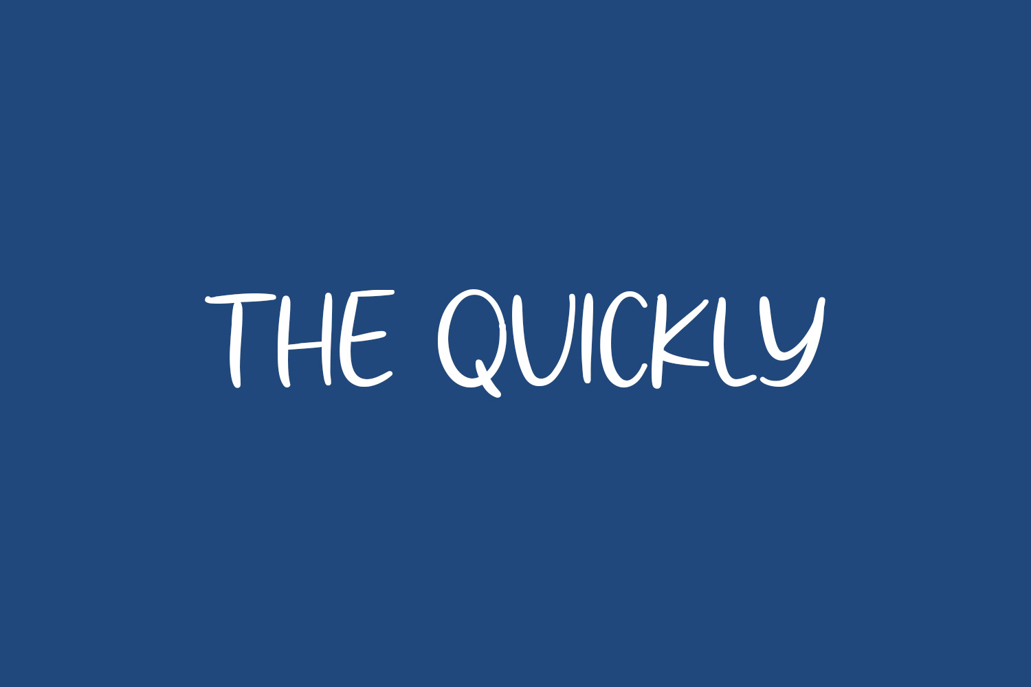 The Quickly Free Font