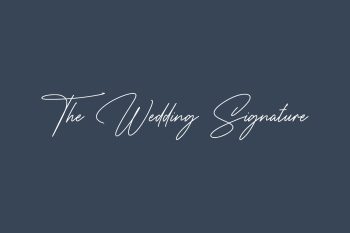 The Wedding Signature Free Font