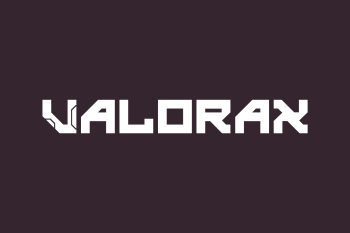 Valorax Free Font