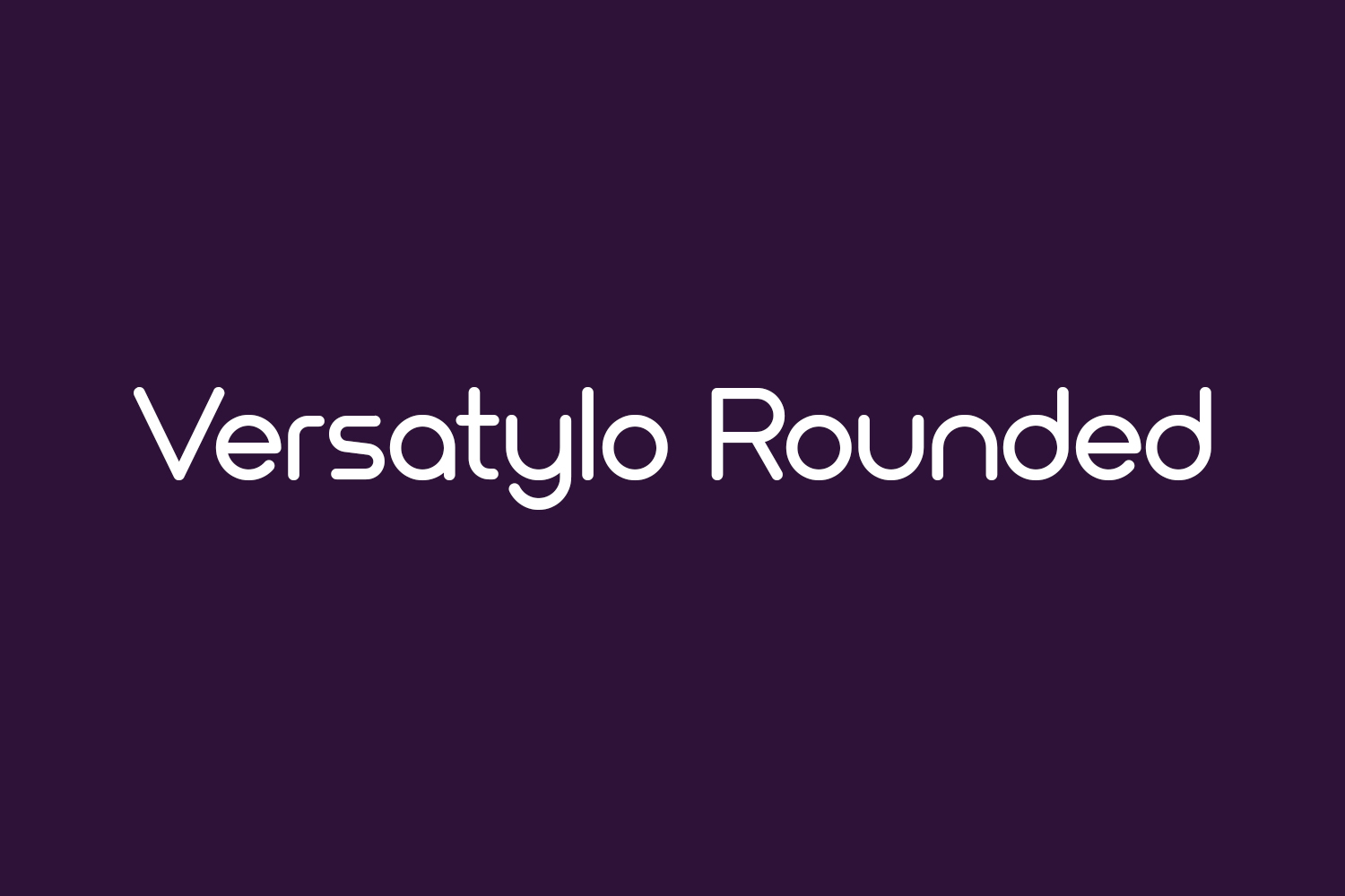 Versatylo Rounded Free Font