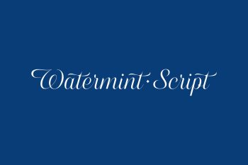 Watermint Script Free Font