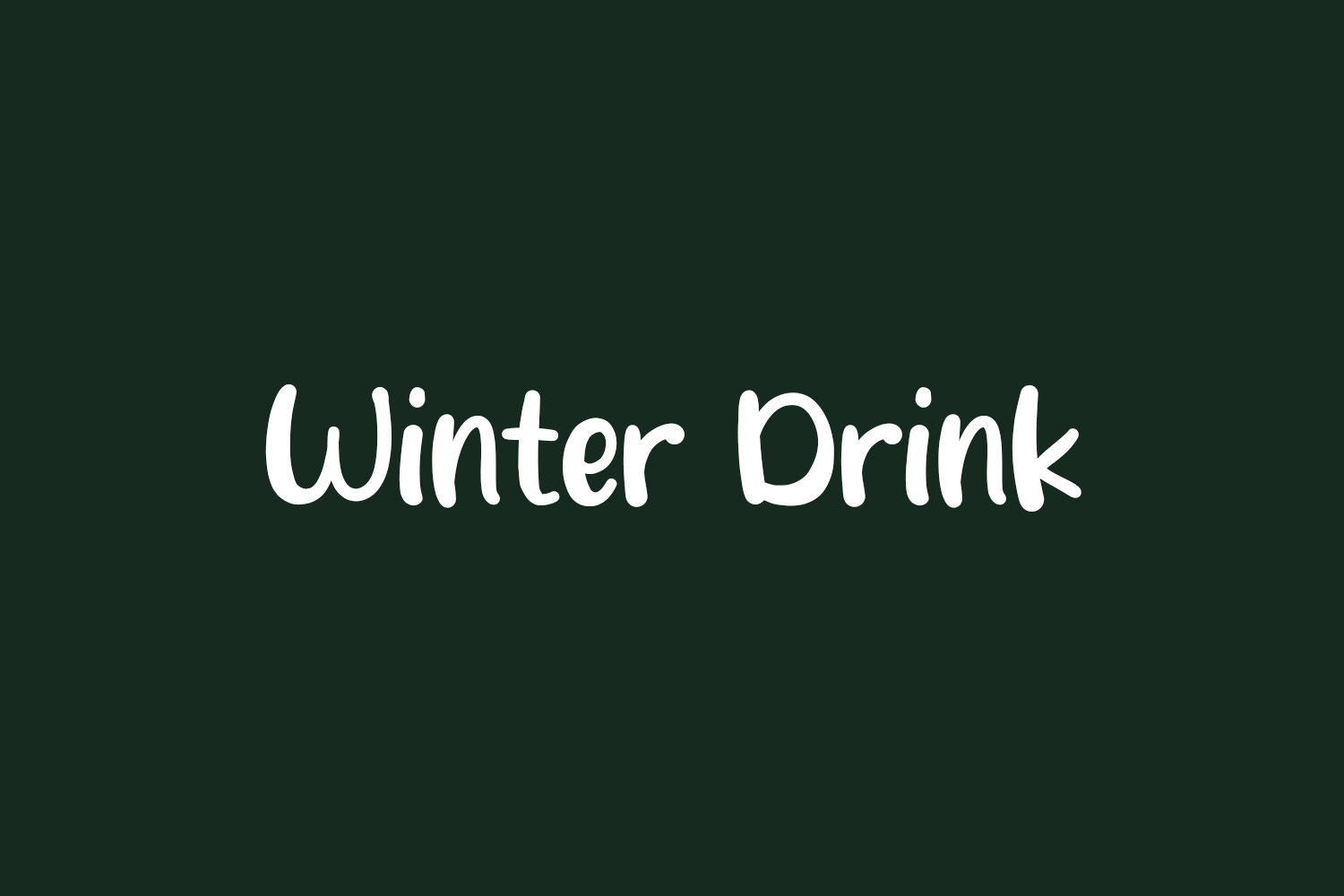 Winter Drink Free Font