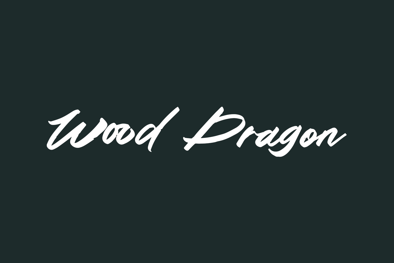 Wood Dragon Free Font