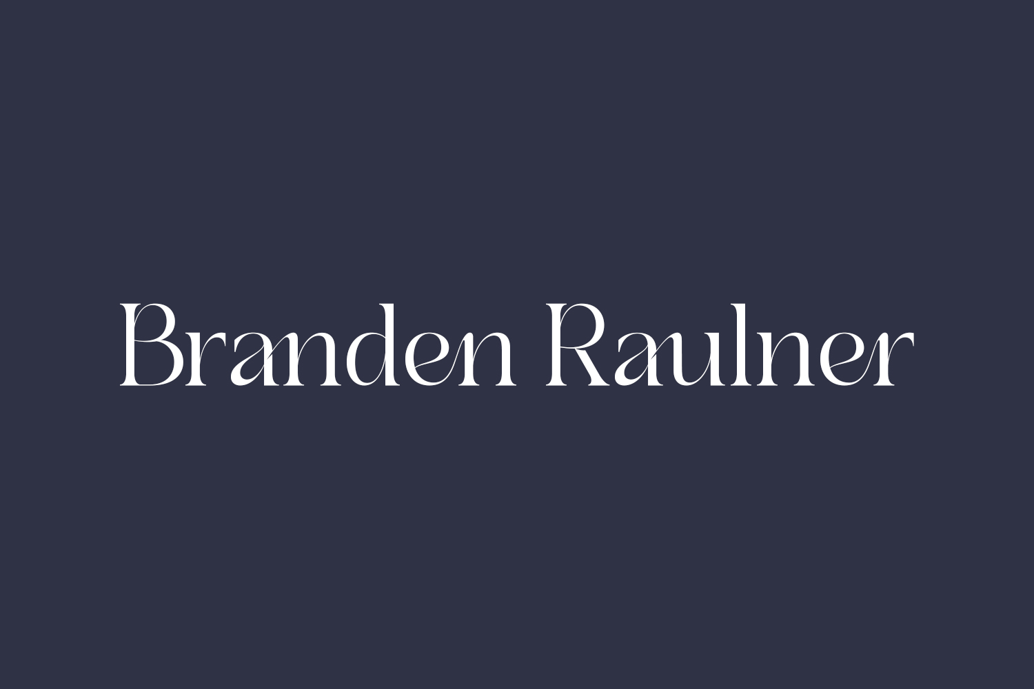 Branden Raulner Free Font