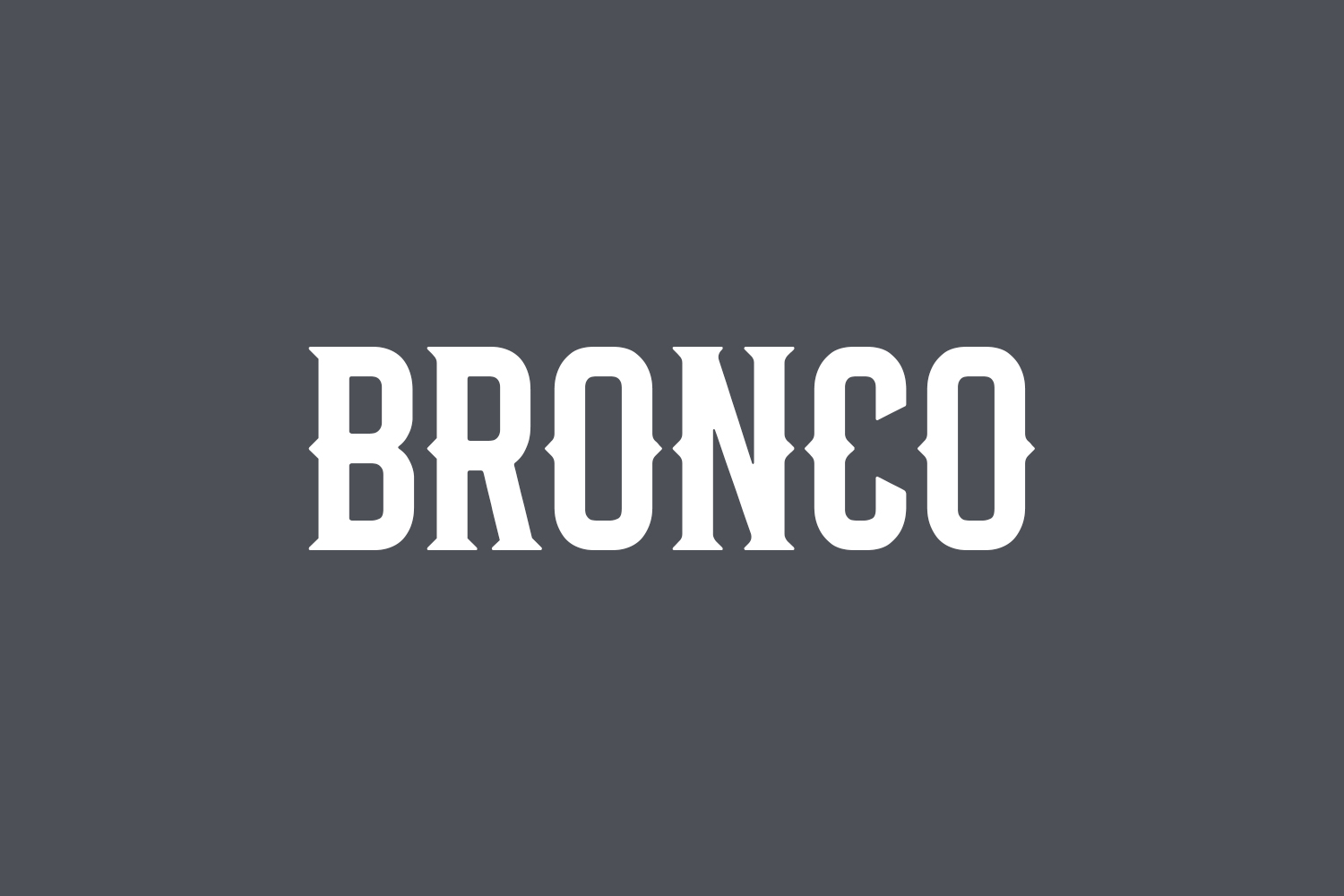 Bronco Free Font