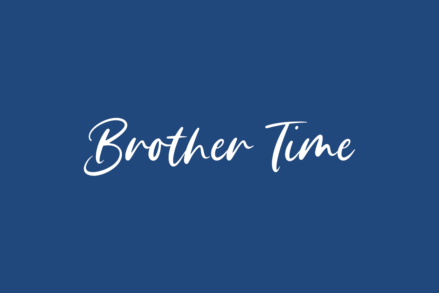 Brother Time Free Font