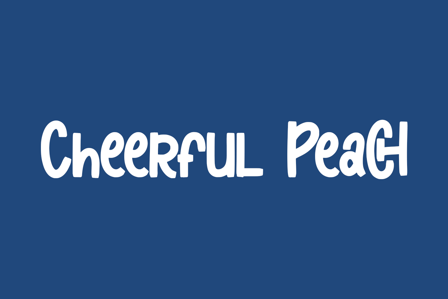 Cheerful Peach Free Font