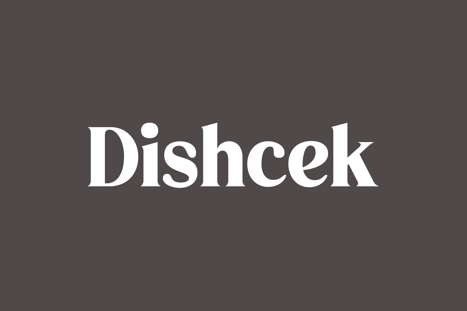 Dishcek Free Font