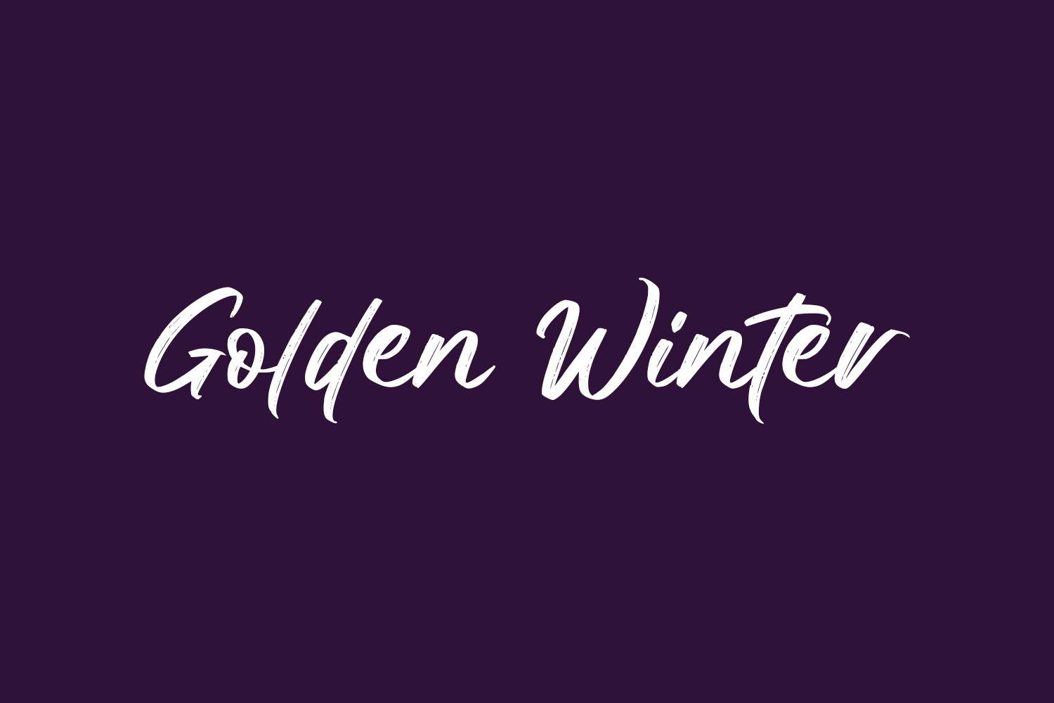 Free Golden Winter Font