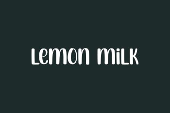 Free Lemon Milk Font