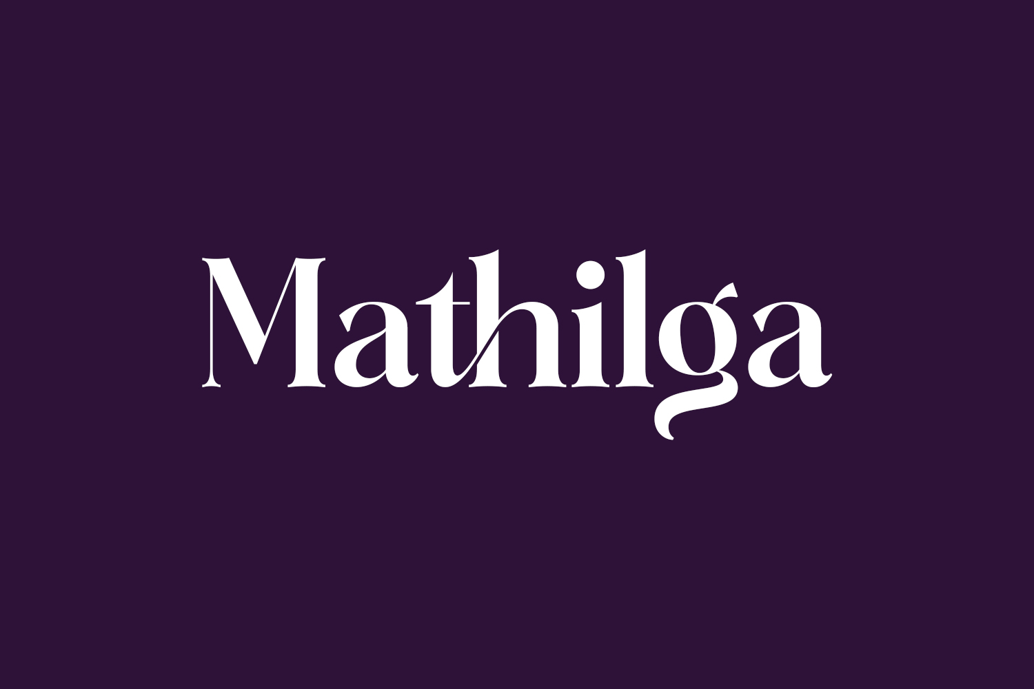 Mathilga Free Font