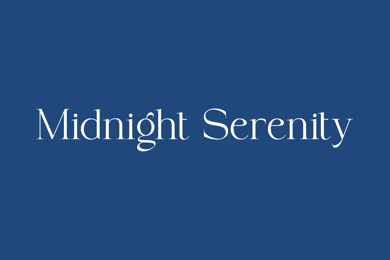 Free Midnight Serenity Font Family