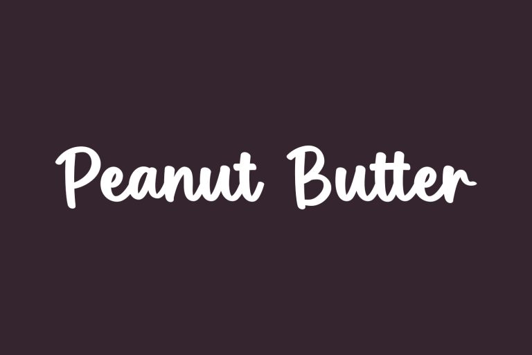 Free Peanut Butter Font Fonts Shmonts