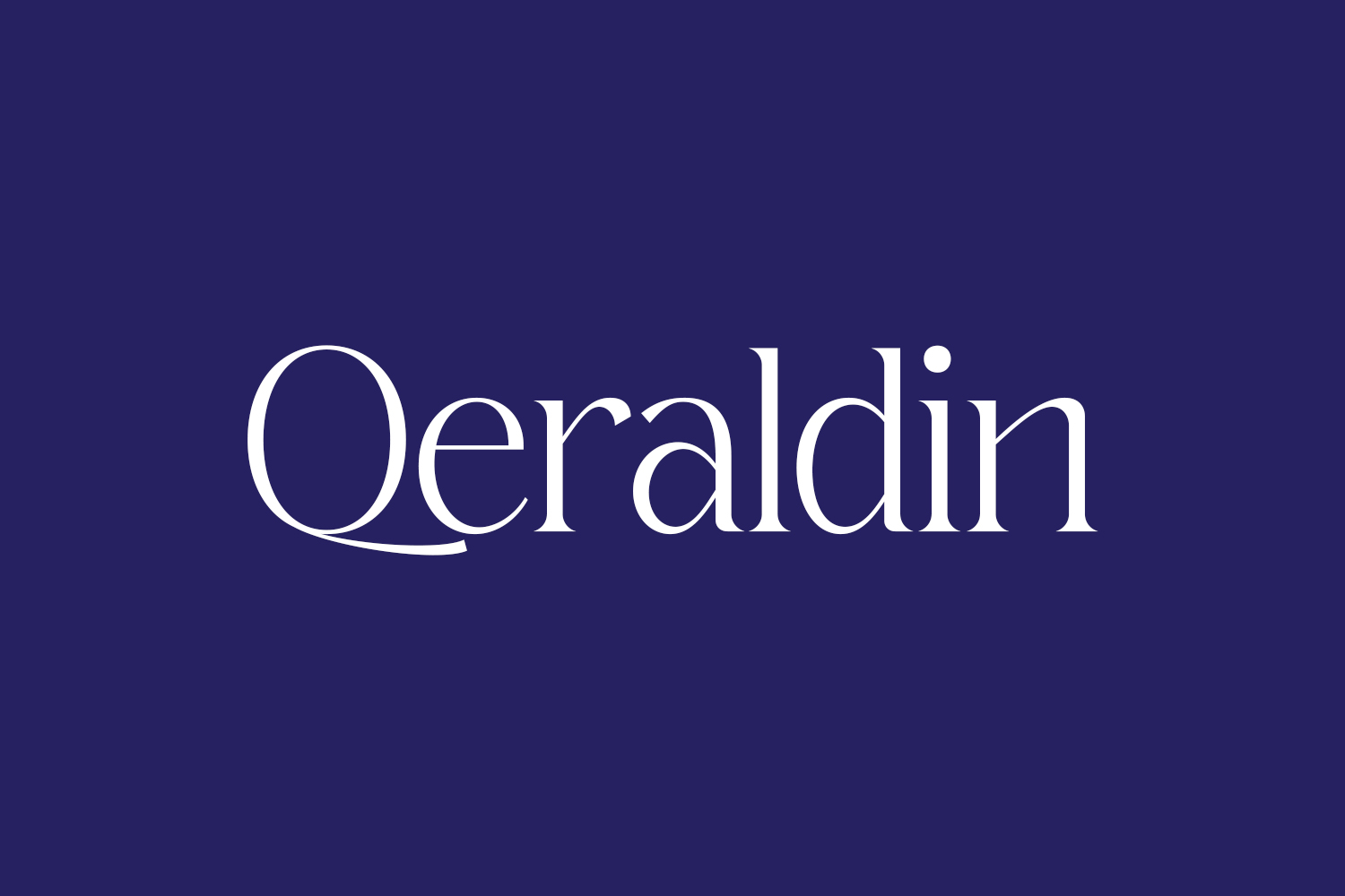 Free Qeraldin Font