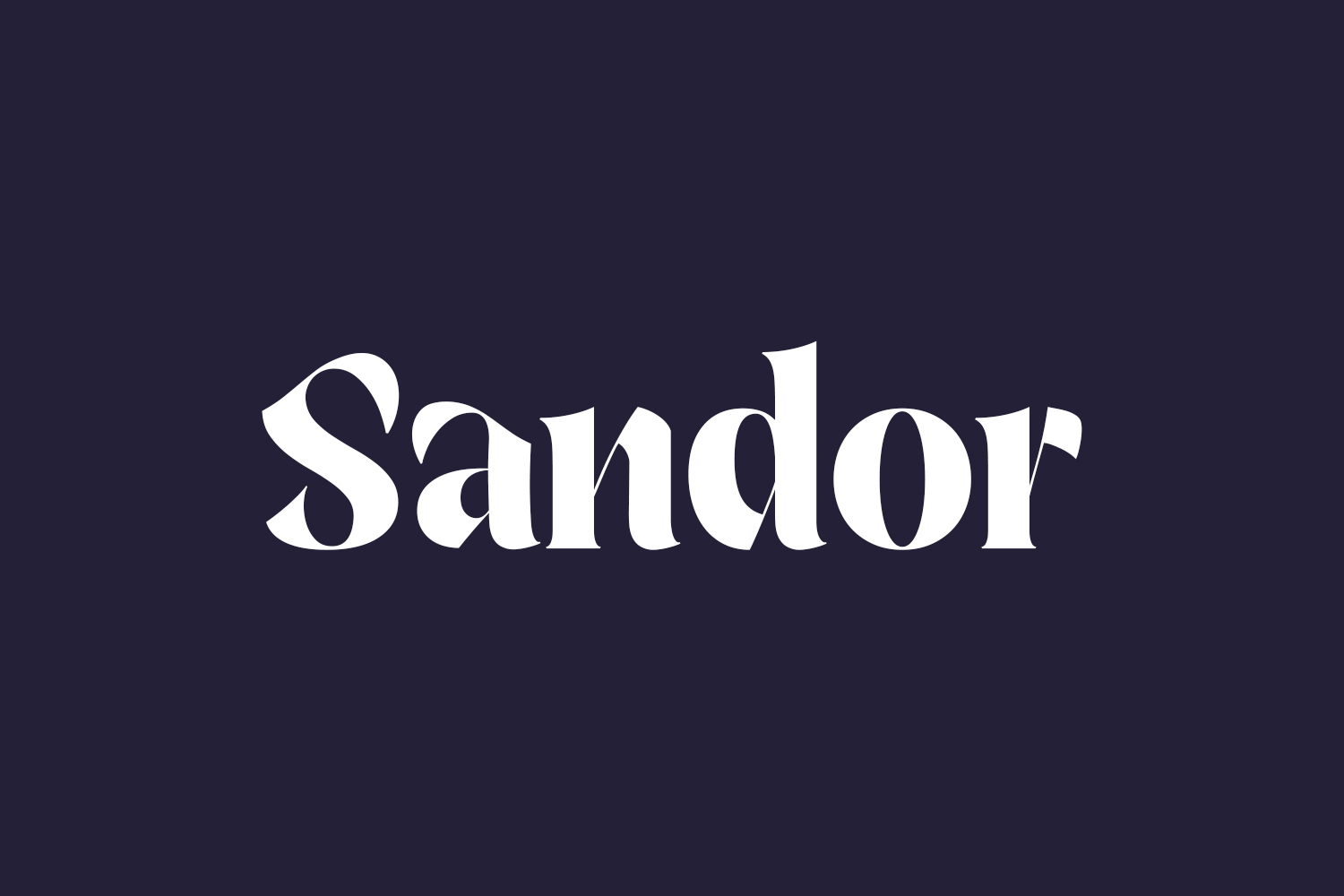 Free Sandor Font
