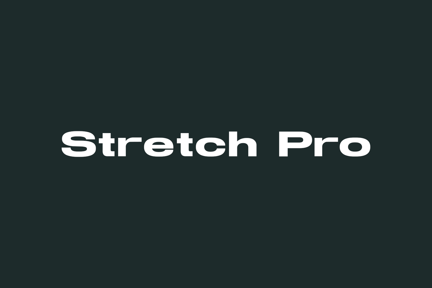 Stretch Pro Free Font