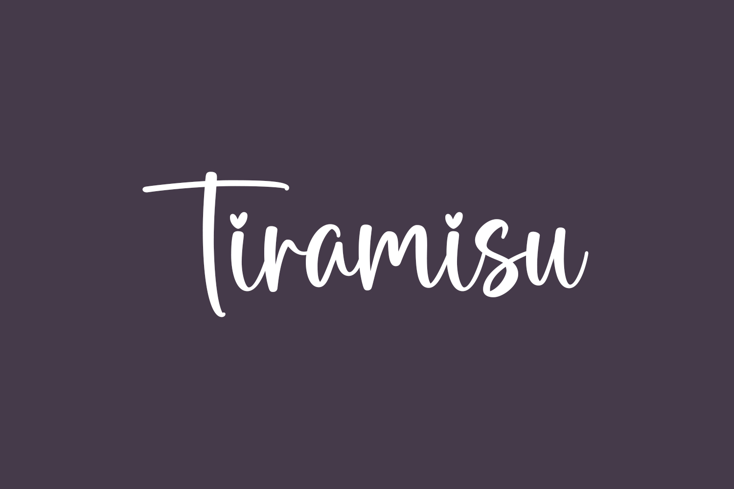 Free Tiramisu Font