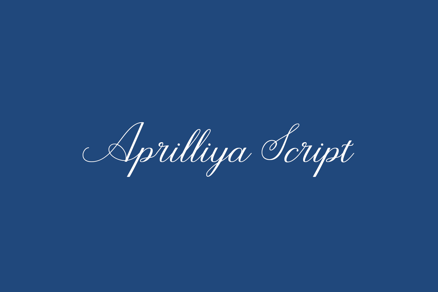 Aprilliya Script Free Font