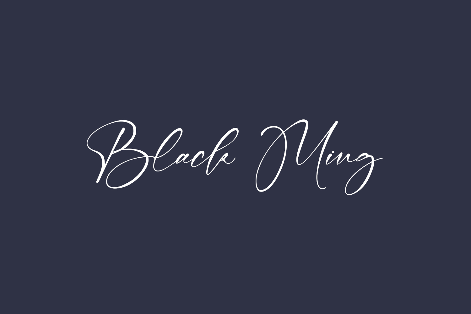 Black Ming Free Font