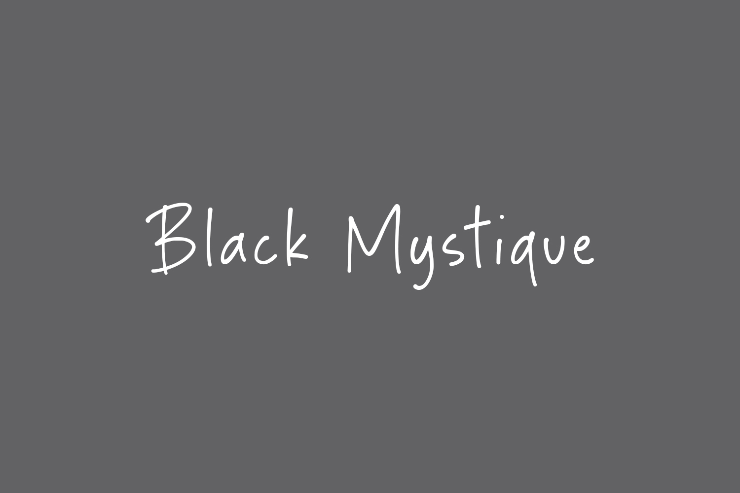 Free Black Mystique Font