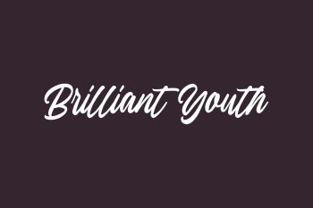 Free Brilliant Youth Font