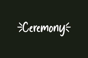 Ceremony Free Font