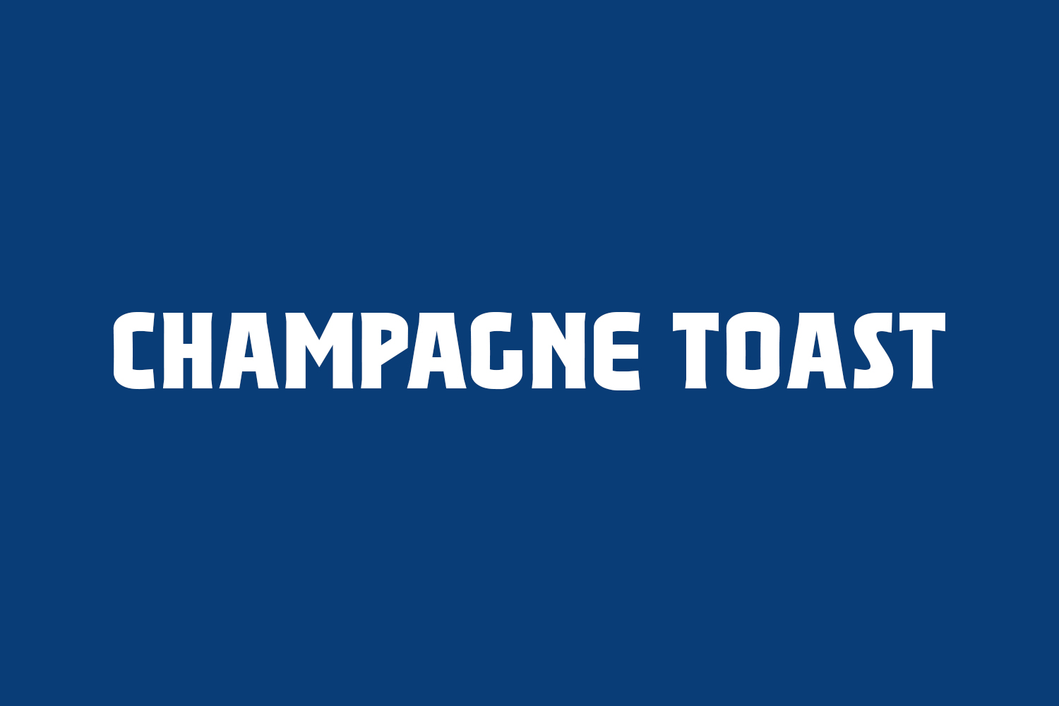 Champagne Toast Free Font
