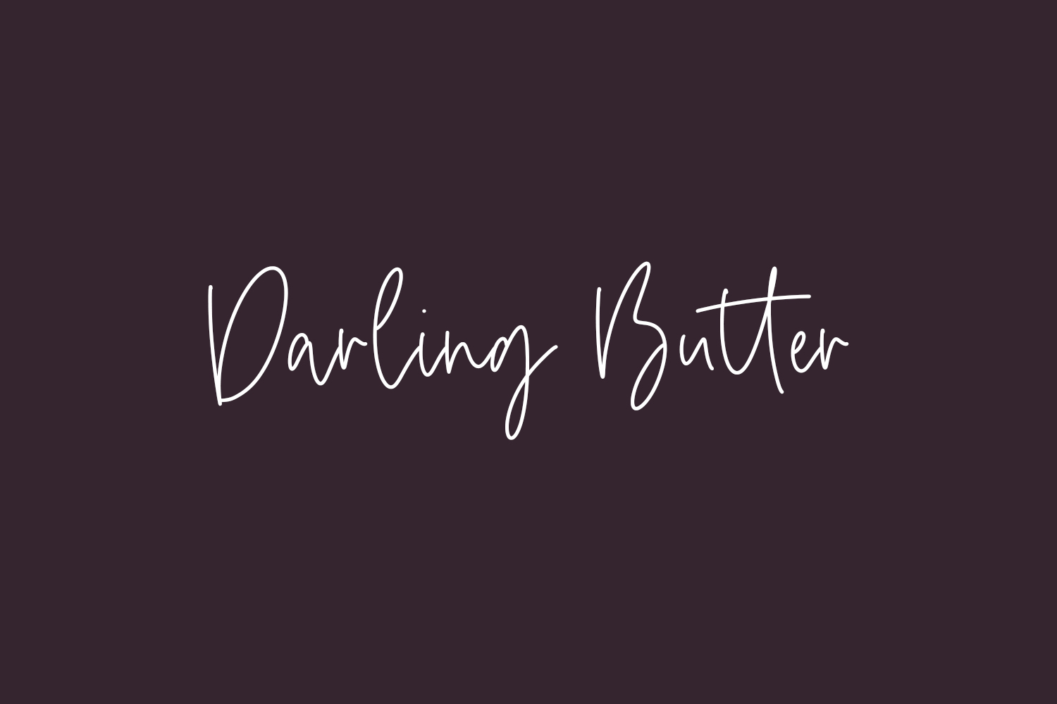 Free Darling Butter Font
