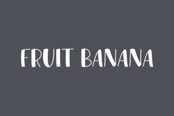 Fruit Banana Free Font