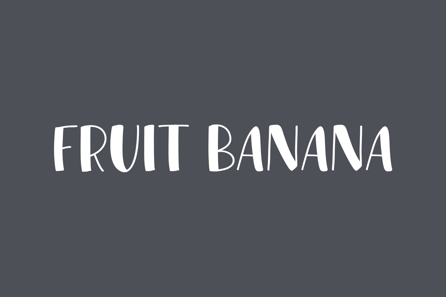 Fruit Banana Free Font