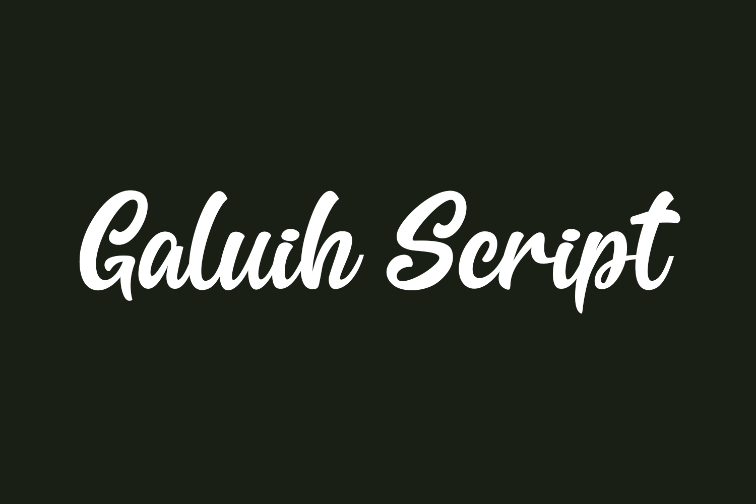 Free Galuih Script Font