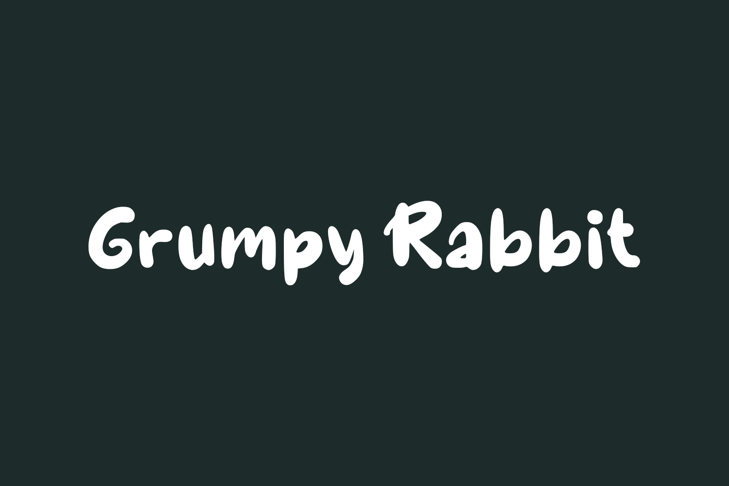 Grumpy Rabbit Free Font