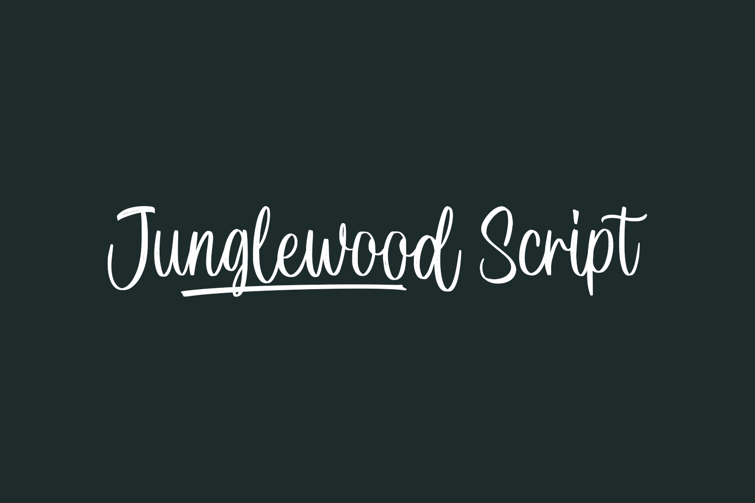Junglewood Script Free Font