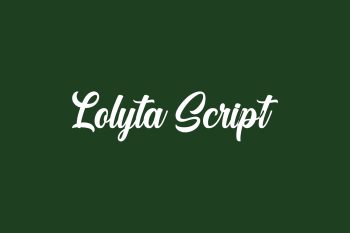 Free Lolyta Script Font
