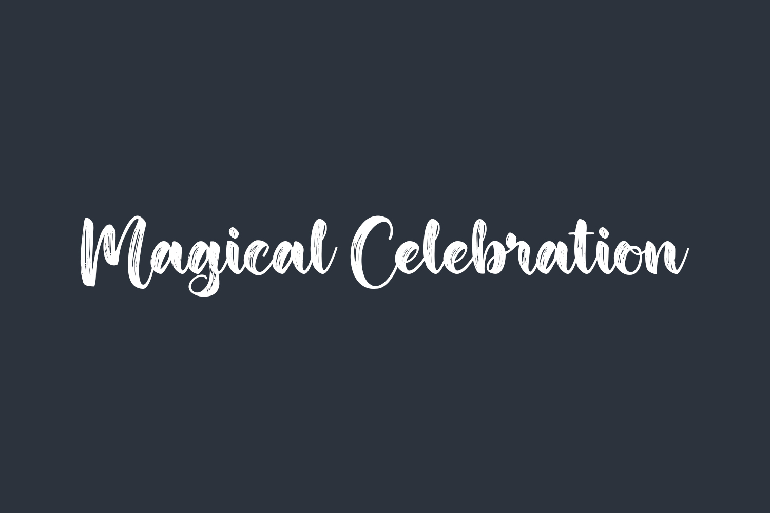 Free Magical Celebration Font