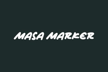 Masa Marker Free Font